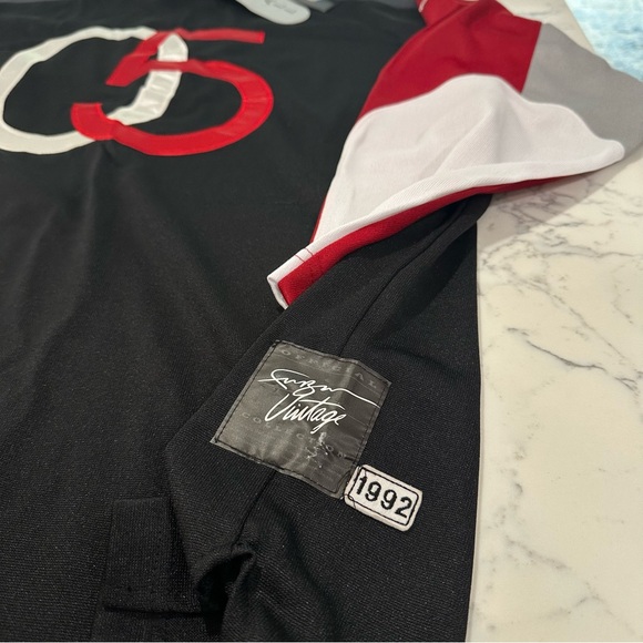 Vintage Y2K FUBU 05 Long Sleeve Jersey Shirt - Black/Red/Gray - Men’s 1X - Picture 5 of 9